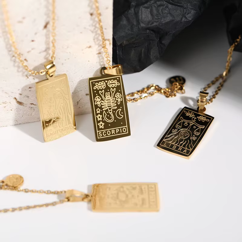 Minimalistic Zodiac Tag Necklace